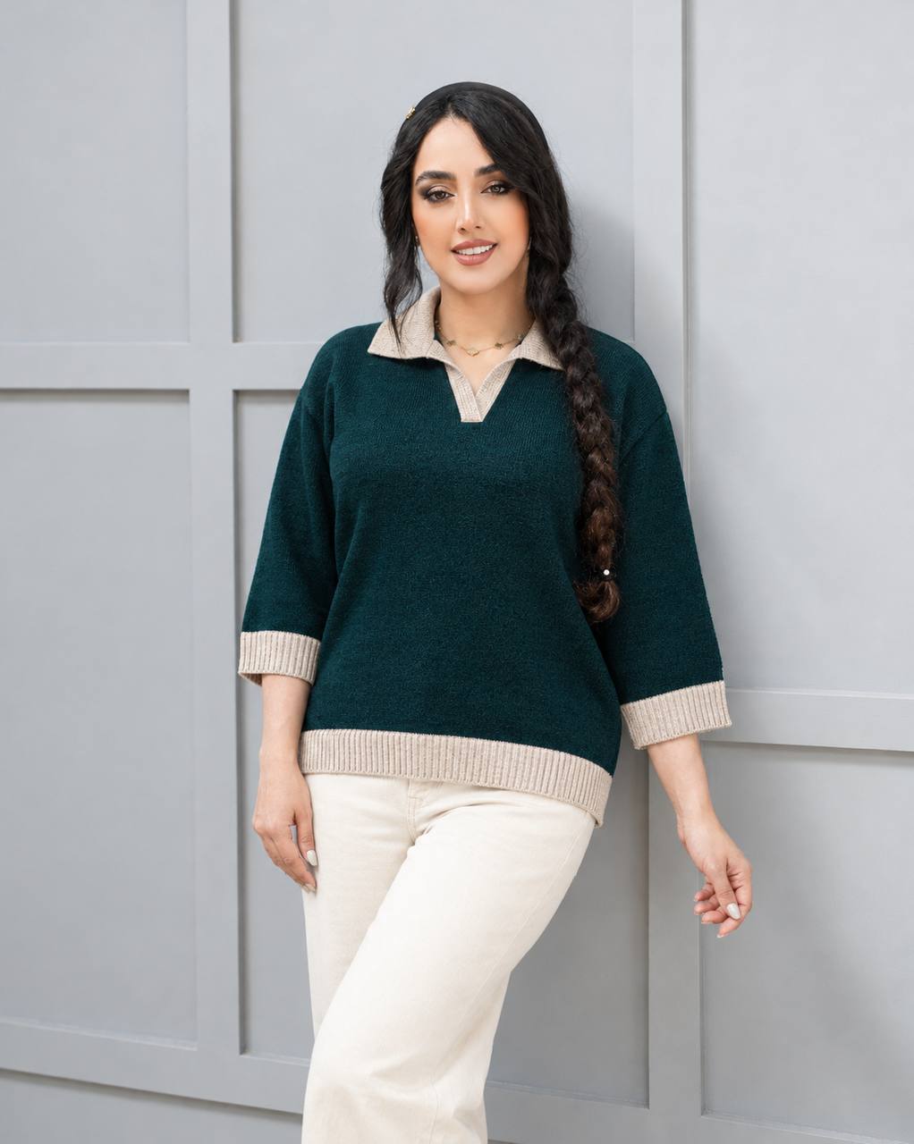 پولوشرت بافت مدل پرینا زنانه (ضمانت اصالت)